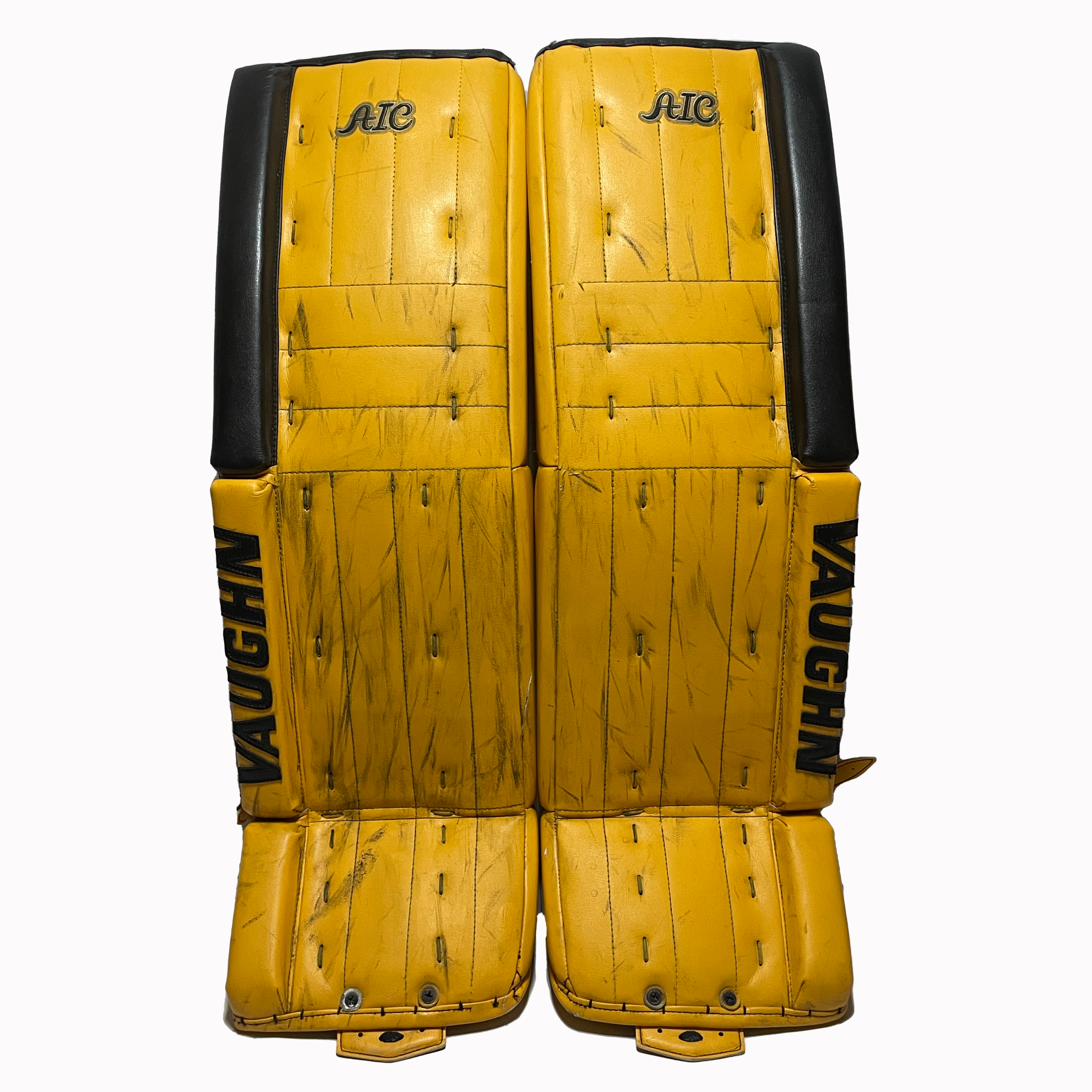 Vaughn Ventus SLR - Ensemble de gardien de but complet Pro Stock d'occasion (jaune/noir)